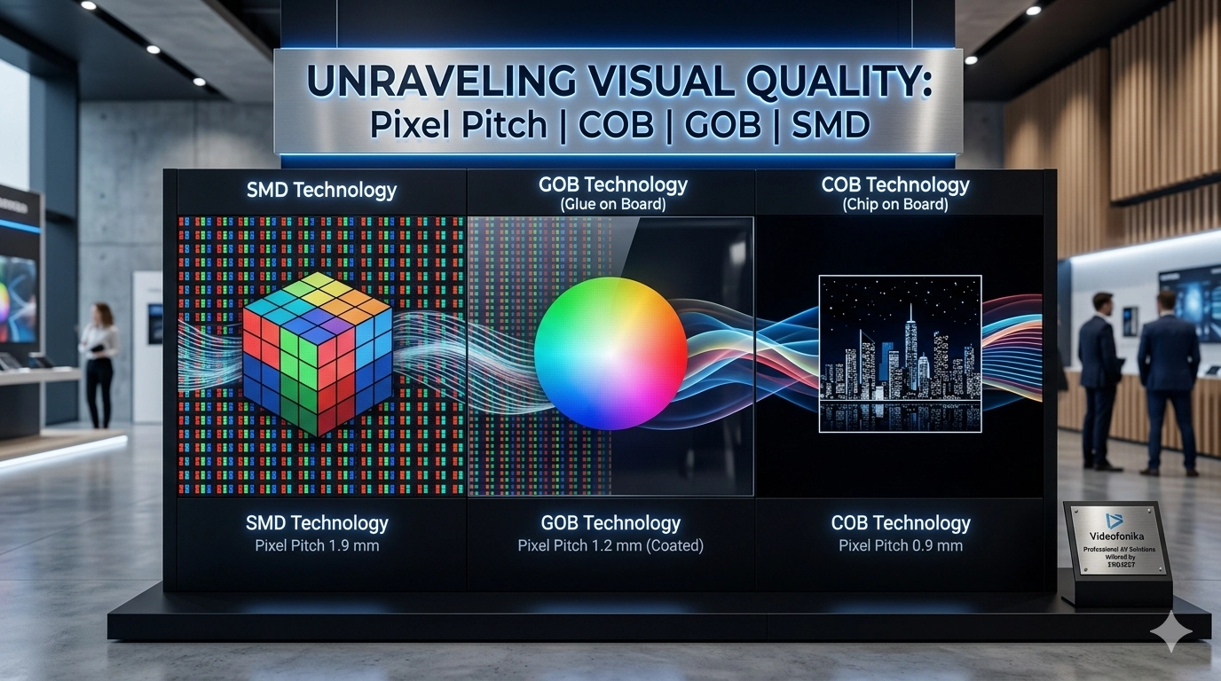 Pixel pitch, COB, SMD, micro LED